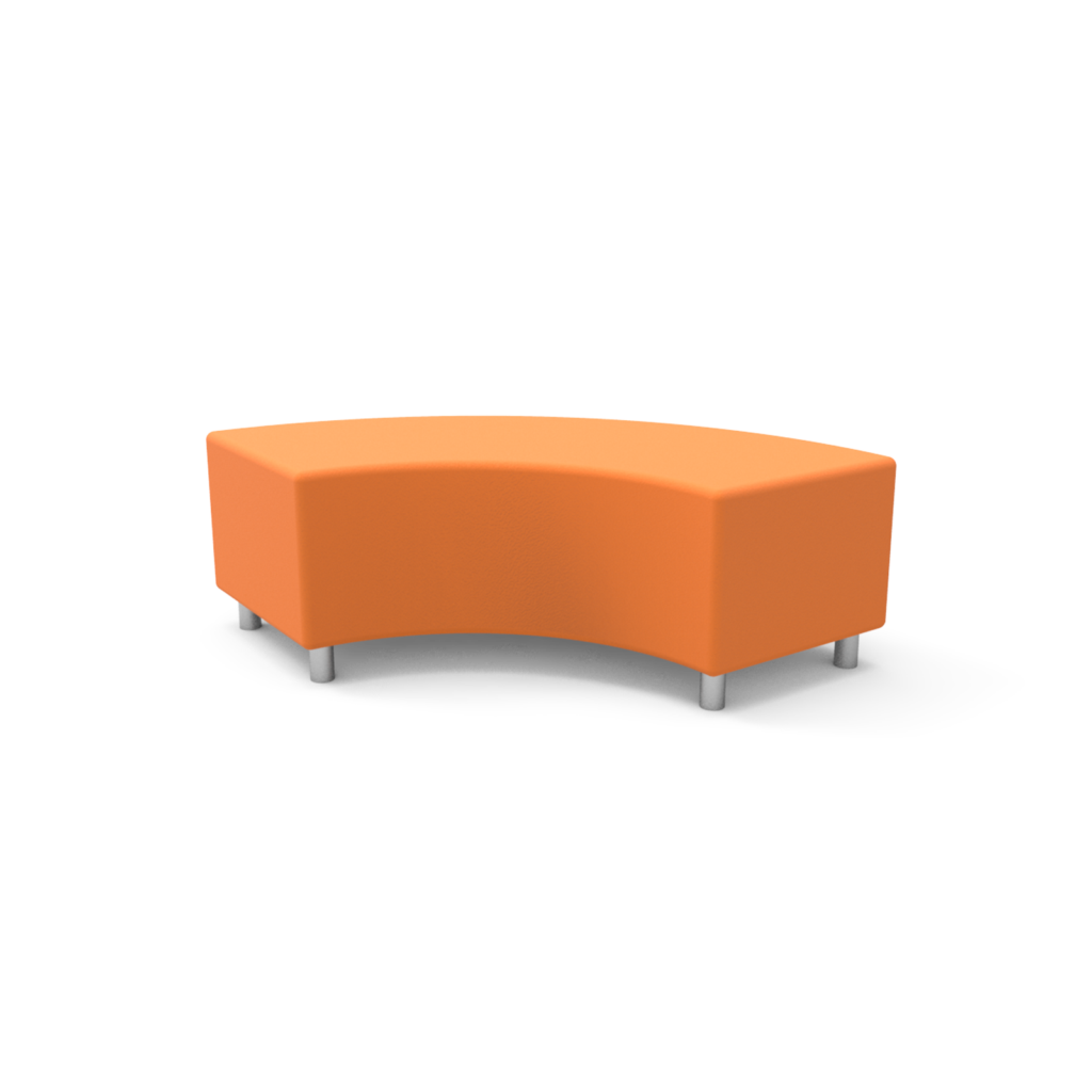 Base Curve Ottoman (Orange)