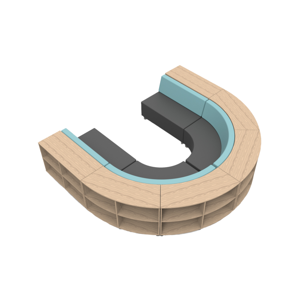 Base Curved Bookcases