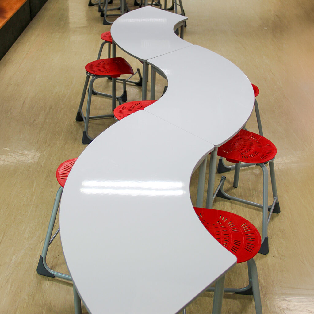 Quarter Circle Table in classroom