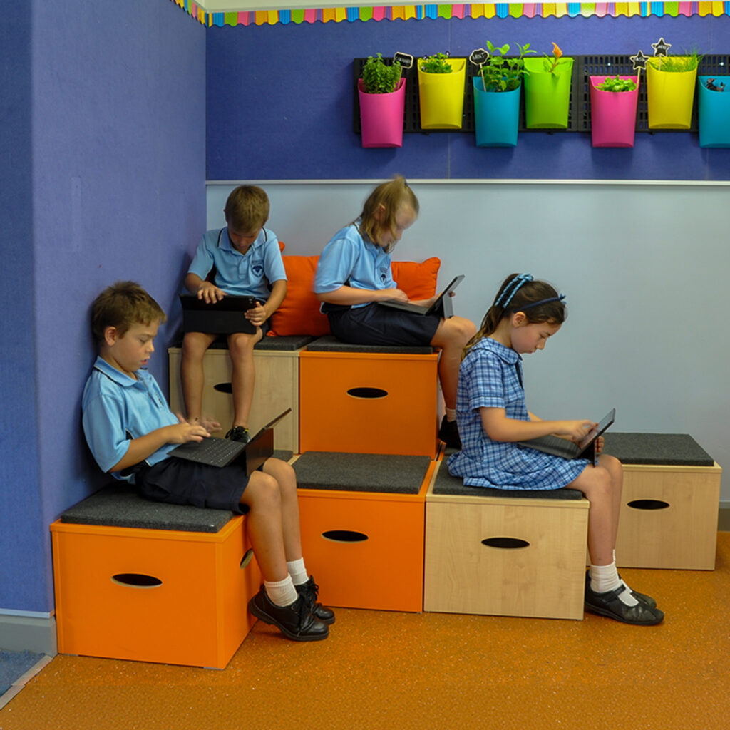 Terrace Seating with Children