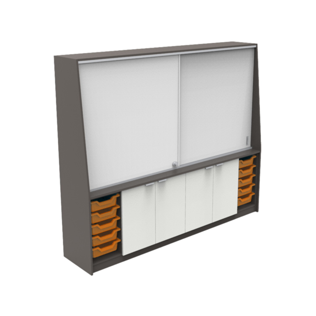 Align Front of Class Unit with Orange Tote Trays