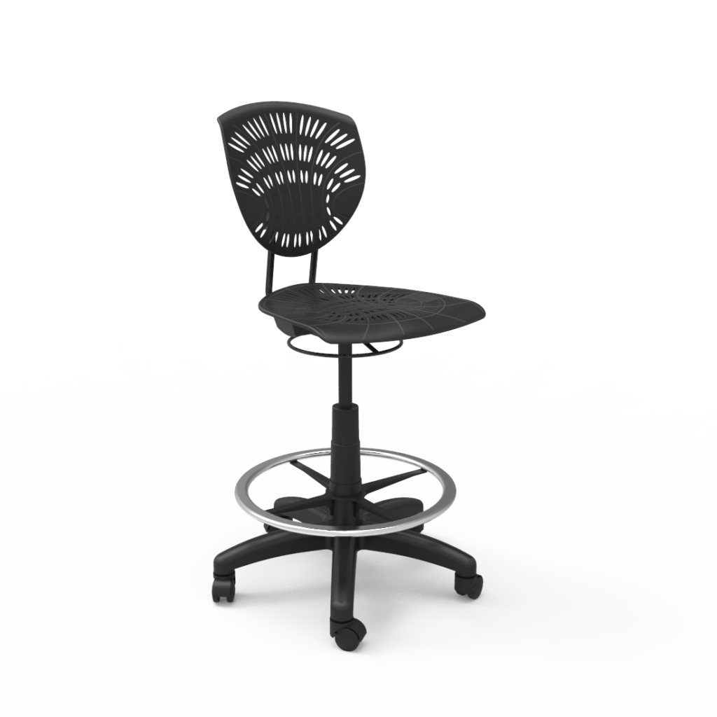 bodyfurn-draughting-chair-black