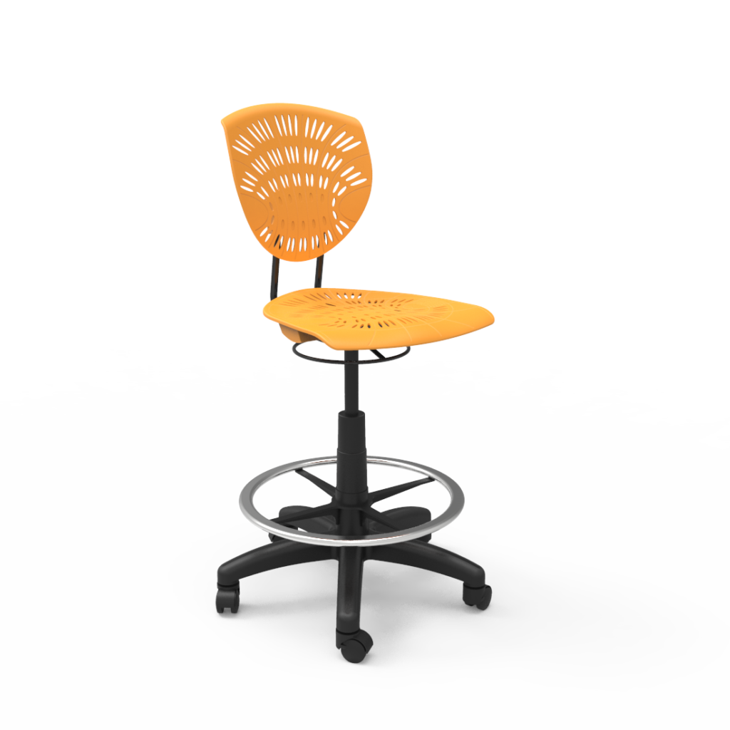 bodyfurn-draughting-chair-orange