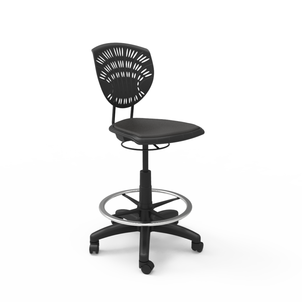 bodyfurn-draughting-chair-padded-black