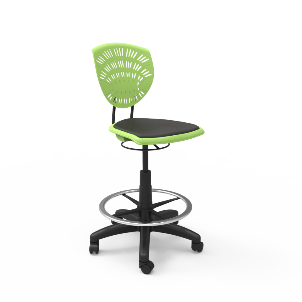 bodyfurn-draughting-chair-padded-green