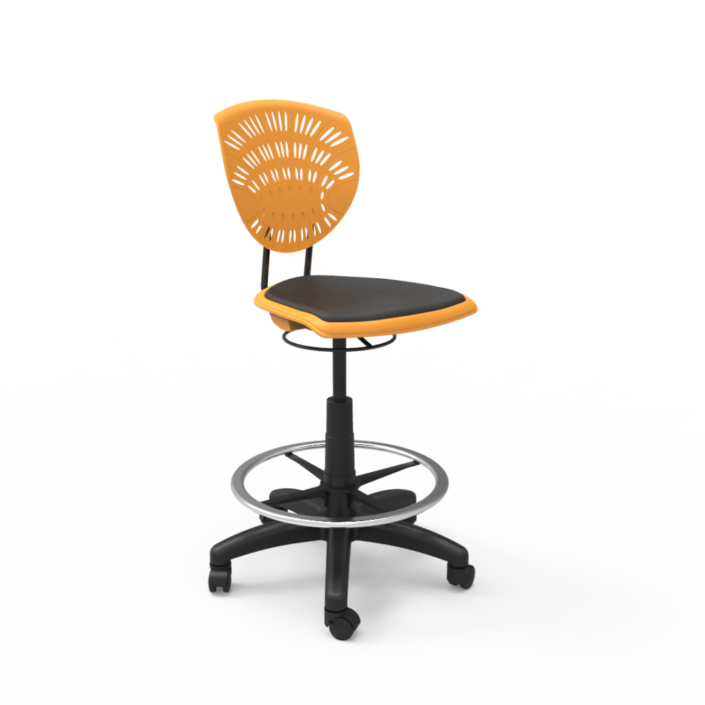 bodyfurn-draughting-chair-padded-orange