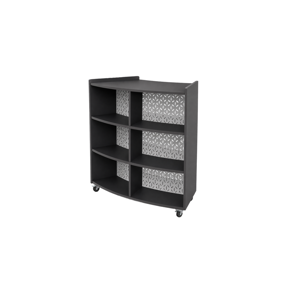 Bookworm Curved Tall Storage Unit