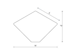 Connect table line drawing top down view