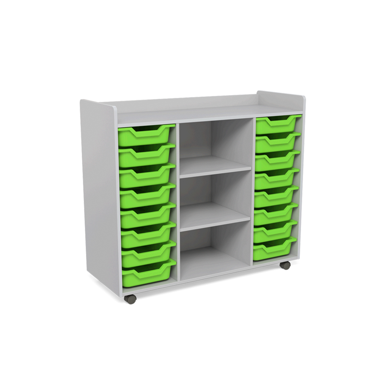 Tote and Centre Shelving Unit