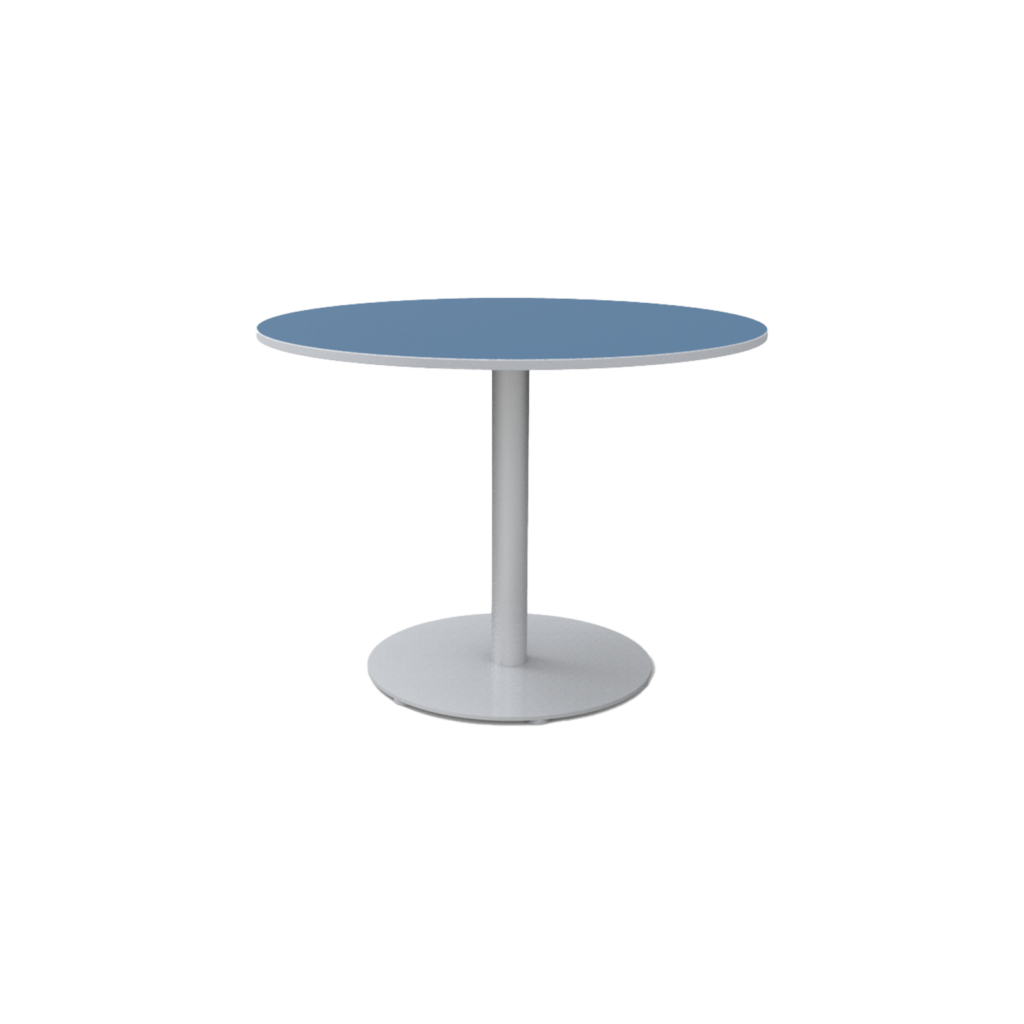 Round Disc Base Table Provence Blue